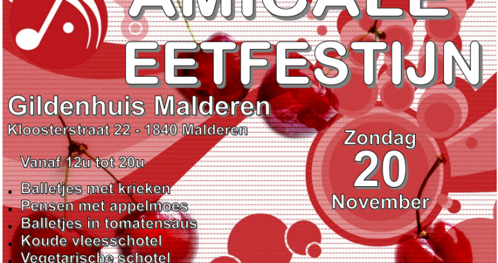 Agenda Amicale - Eetfestijn 2016